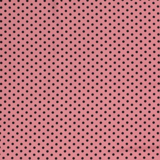 Jersey Stoff mit Punkten alt rosa gedruckt