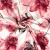 Jerseystoff bedruckte Blumen rosa - Van Mook Stoffen
