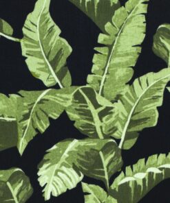 Crimp fabric printed plants navy