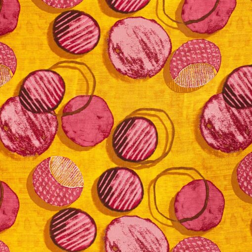 Crimpstoff bedruckt abstrakt - Van Mook Stoffen
