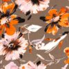 Viskose Elastan bedruckte Blumen - Van Mook Stoffen