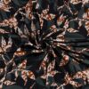 Viskose-Jersey Stoff Entlastung gedruckt Blumen dunkelgrau - Van Mook Stoffen